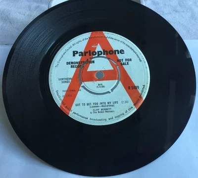 THE BEATLES/CLIFF BENNETT - ‘GOT TO GET YOU INTO MY LIFE’ DEMONSTRATION COPY!! - Image 1 of 2