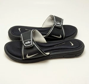 Sandali donna Nike Slides neri comodi plantare slip on 360883-011 taglia 10 - Foto 1 di 7