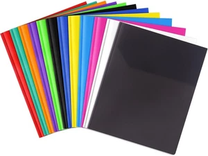 Feosky Cartelle Due Tasche in Plastica con Punte, Pesanti Confezione da 12, Multicolore  - Foto 1 di 7