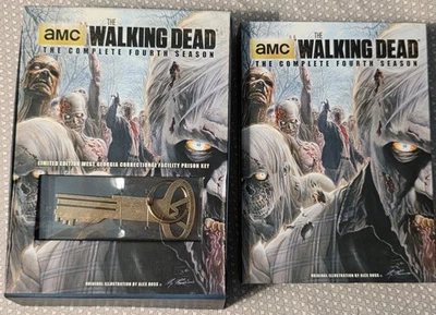 The Walking Dead Complete Fourth Season & Ltd Ed w/ Prison Key & CD, 5 DVDs    b - Image 1 of 4