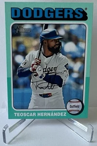 2024 Topps Heritage Teoscar Hernandez Teal #535 (SP) - Picture 1 of 2