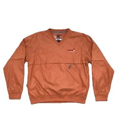 Weatherproof Garment Co Golf Windbreaker Pullover Orange - Men’s Size Medium - Image 1 of 4