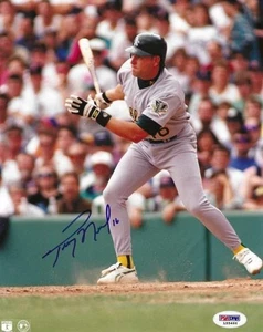 Autographed TROY NEEL Oakland A's 8x10 Photo with PSA/DNA COA - Picture 1 of 1