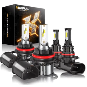 For Ford F150 XLT Crew Cab Pickup 1999-2003 LED Headlight Hi/Low Fog Lamp Bulbs - Picture 1 of 23