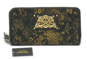 JUICY COUTURE Zip Purse Velour Python Schwarz/Gold - Bild 1 von 4