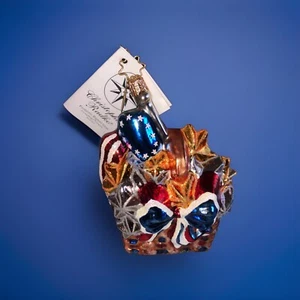 Christopher Radko Longaberger PATRIOTIC BASKET GEM Americana Ornament 4 of July - Picture 1 of 4