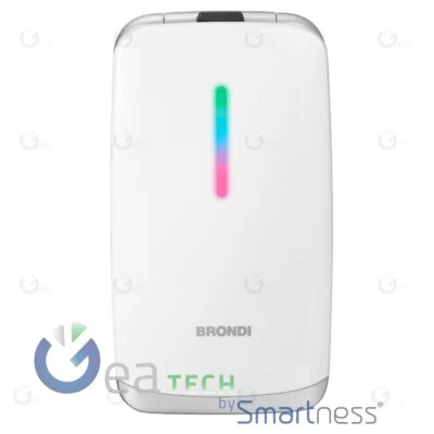 BRONDI CONTENDER TELEFONO CELLULARE DISPLAY 3" DUAL SIM FLIP ATTIVO | BIANCO - Immagine 1 di 3