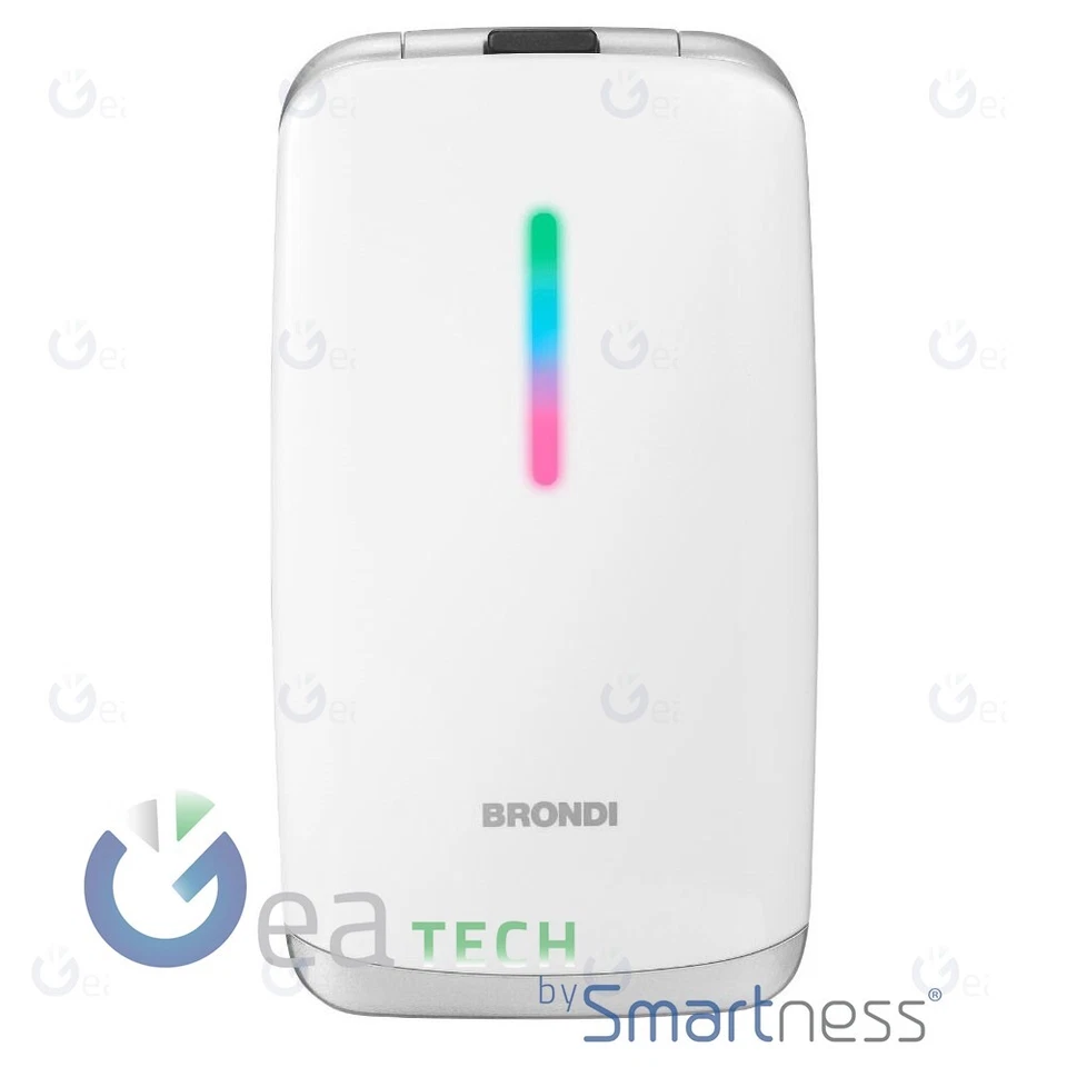 BRONDI CONTENDER TELEFONO CELLULARE DISPLAY 3" DUAL SIM FLIP ATTIVO | BIANCO - Immagine 1 di 3