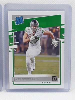 Jake Breeland 2020 Panini Chronicles Draft Rated Rookie BLUE #14 Oregon Ducks - Image 1 of 2