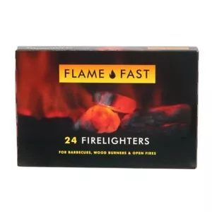 FLAME FAST Long Burning Easy to Use Firelighters BBQs Open Fire Pits Chimeneas - Picture 1 of 1
