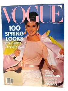 Cindy Crawford by Patrick Demarchelier Vogue February 1990 - Imagen 1 de 3