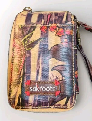 Cartera Muñequera Floral SakRoots Colorida “6” x “4” Foto 1 de 4