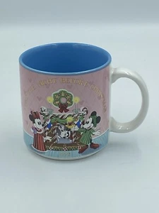 Disney Mug Twas The Night Before Christmas 1992 Old Mickey Minnie Goofy 10oz Cup - Picture 1 of 6