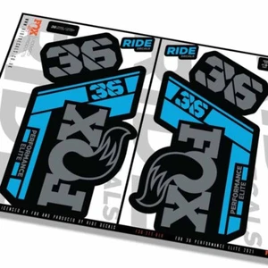 Fox 36 Performance Elite 2021 Fork Decals - Blue - Licensed by Fox - Picture 1 of 4