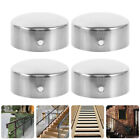  4 Pcs Handrail Tube Accessories Plugs for Stairs Decoration Column Cap