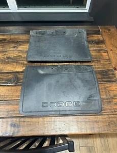 Dodge Ram Mudflap Set Dealer Option OEM 81-93 1st GEN CUMMINS D350 W350 RARE!! - Picture 1 of 1