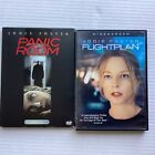 Panic Room/Flight Plan-2 DVD Lot-Thriller/Suspense-Jodie Foster-W/Bonus Features