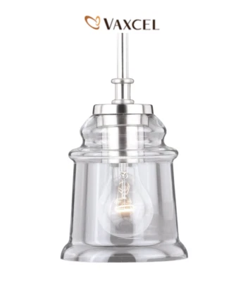 Vaxcel Lighting Toledo Single Light 5" Wide Crystal Pendant Model:P0210 - New - Image 1 of 3