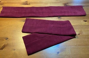 Brand New FLEECE Fabric GIRTH SLEEVE Cover BURGUNDY WINE One Size - Picture 1 of 2