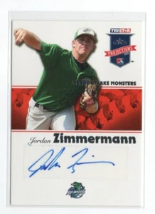 JORDAN ZIMMERMAN WASHINGTON NATIONALS 2008 TRISTAR IP/TTM AUTOGRAPH AUTO - Picture 1 of 1
