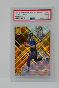 2016 Panini Donruss Elite #161 Jared Goff Orange /10 Rookie PSA 9 MINT Lions - Bild 1 von 6