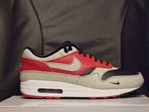 Nike Air Max 1 By You UK 7 EUR 41 Red Black Grey FJ8893 900 - Picture 1 of 24