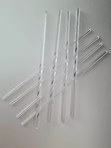 35 7" New Clear Acrylic Cake Topper Sticks Craft x35 Reusable NEW STOCK JAN SALE - Picture 1 of 2