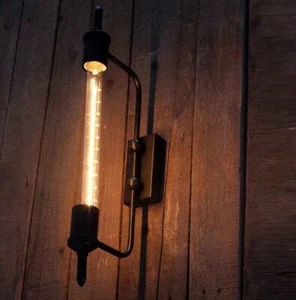 Retro Industrial Wall Sconce Mount Light Steampunk Lamp Single T30 Porch Fixture - Picture 1 of 9