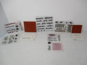 Stampin’ Up! Miscellaneous Lot - Happy Birthday Halloween Thank You Monthly Grad - Picture 1 of 11
