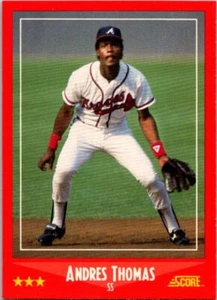 1988 Score Baseball #299 Andres Thomas - Picture 1 of 1