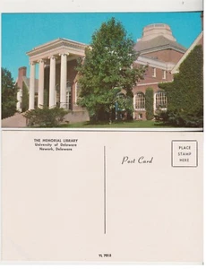 University of Delaware  The Memorial Library    Vintage Postcard - Picture 1 of 1