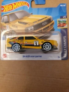 HOT WHEELS 2022 180/250 '84 AUDI SPORT QUATTRO  New on Card - Picture 1 of 1