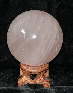 Natural STAR Rose Quartz SPHERE Ball Crystal Specimen Healing - Picture 1 of 10