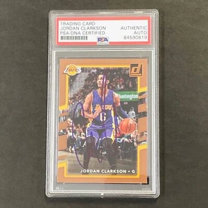 2017-18 Donruss Basketball #66 Jordan Clarkson Signed Card AUTO PSA Slabbed Lake - Picture 1 of 2