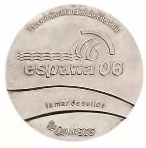 SCHÖNE SELTENE SILBERMEDAILLE SPANIEN "CORREOS DE ESPAÑA", WORLD PHILA EXPO 2006, g - Bild 1 von 5
