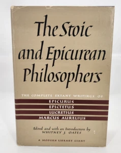 1960 Modern Library Giant THE STOIC AND EPICUREAN PHILOSOPHERS ~ hc dj - Foto 1 di 20