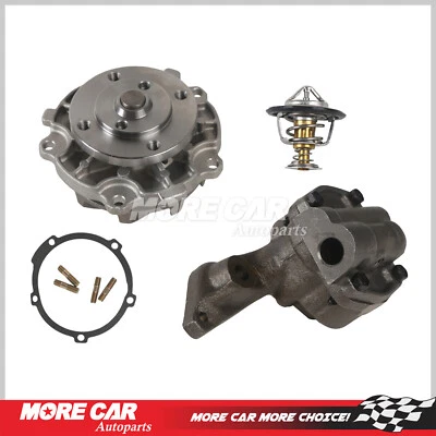 Bomba de água óleo com conjunto de termostato compatível com 87-90 Chevrolet Pontiac Oldsmobile - Imagem 1 de 4