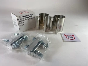 EVIL ENERGY 2” Exhaust Clamp – Butt Joint Band Sleeve – Stainless Steel - Picture 1 of 4