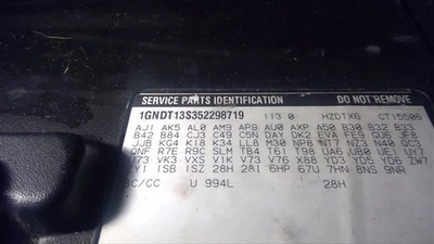 Cinturón de seguridad conductor delantero retractor compatible 05-09 ENVOY 121450 Foto 1 de 4