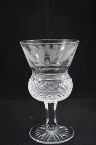 EDINBURGH CRYSTAL THISTLE SHERRY GLASS 4.5 INCHES TALL - Picture 1 of 4