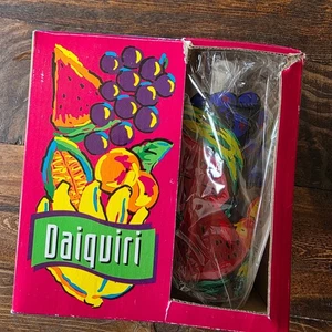 WC Designs Vintage Kühler Daiquiri Bargeschirr 4er Set Obst Design 1995 (A1) - Bild 1 von 7