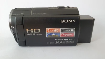 Sony HDR-CX570 Camcorder - Schwarz,gebraucht, sehr gut  erhalten, funktionsfähig - Bild 1 von 4