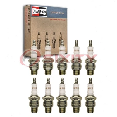 10 pc Champion Copper Plus 827M Spark Plugs for L76V 710 701 4838 2622 1505 xm - Image 1 of 4