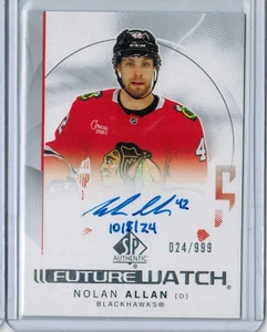 2024-25 Upper Deck SP Authentic Future Watch Auto Inscribed Nolan Allan /999 - Picture 1 of 1