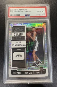 2023 Panini Contenders #11 Victor Wembanyama Rookie RC PSA 10 Mojo PMJS 69 - Picture 1 of 2