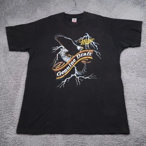 Vintage Miller Original Draft Eagle T-Shirt Erwachsene XL 1993 USA Einzelnaht 90er - Bild 1 von 21