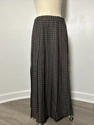 Maxi Falda De Colección Susan Bristol Tartán Cuadros Talla 14 Plisada Vacaciones Falda Larga Nueva con Etiquetas Foto 1 de 4