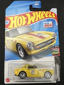 Honda S800 Racing #209 HW 24 Race Day 10/10 amarillo Hot Wheels ¡En muy buen estado! - Imagen 1 de 6