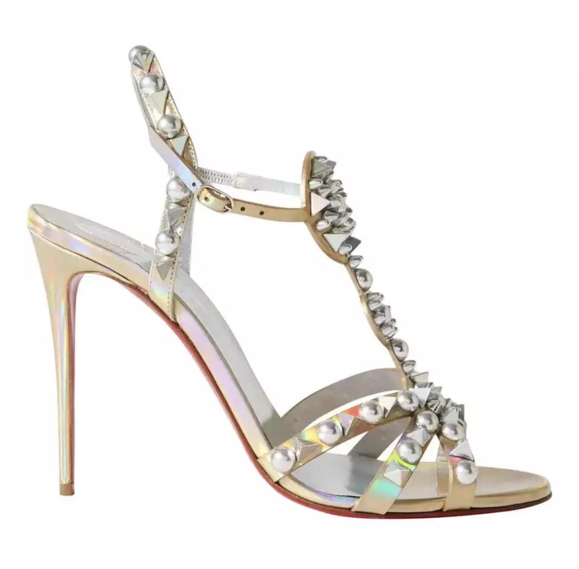 Christian Louboutin Women's Gold Spikes for sale - eBay