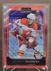 2021-22 O-Pee-Chee Platinum Red Surge Johnny Gaudreau #37 - Picture 1 of 2